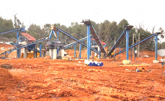 湖南常德鹅卵石破碎制砂项目