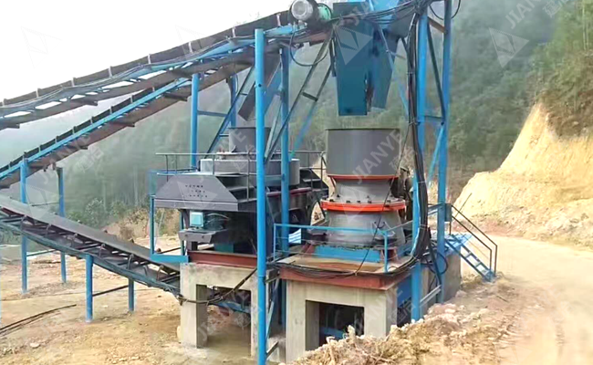 福建浦城玄武岩破碎制砂生产线