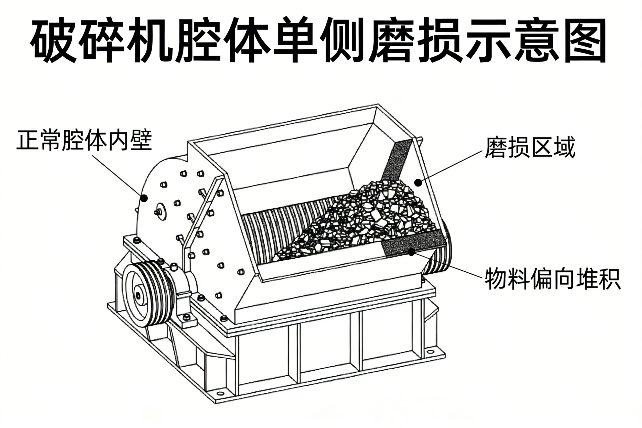 给料偏料导致衬板单侧磨损.png